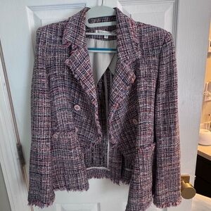 Veronica Beard Multicolor Tweed Blazer